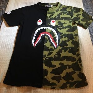 BAPE Open mouth shark unisex T-shirt